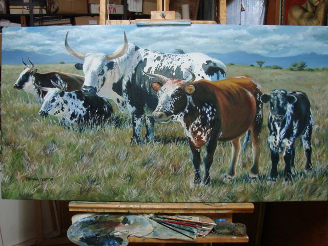 Ngunis in oil, finished at last! ( I think,... is a painting ever finished ? ) 